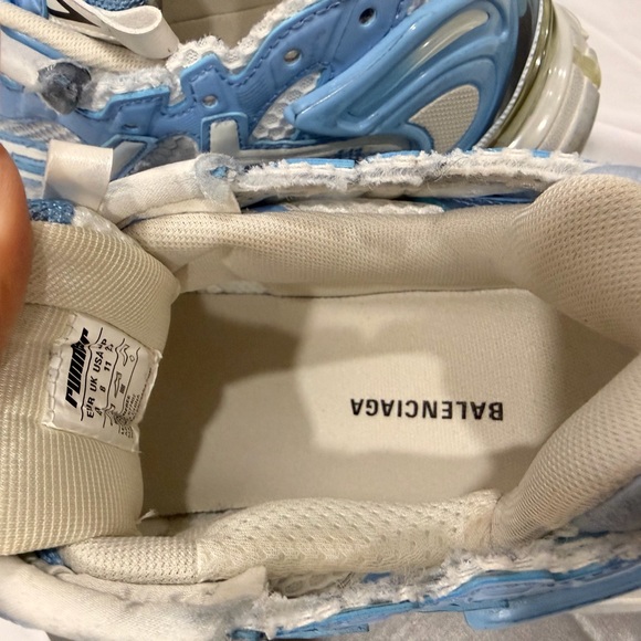 Women’s Balenciaga Light Blue and White Sneakers - Picture 6 of 8